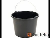 Pe plastic emmer: 12 liter: 10 stuks