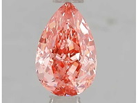 Pear diamant 1.04ct – fancy vivid pink/vs1 – igi - afbeelding 1 van  2