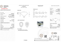 Pear diamant 1.04ct – fancy vivid pink/vs1 – igi - afbeelding 2 van  2