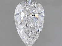 Pear diamant 5.42ct – f/vvs2 – hrd - afbeelding 1 van  4