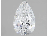 Pear diamond 0.73 ct d/vvs2 (hrd certified) - afbeelding 1 van  4