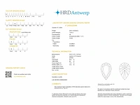Pear diamond 1.02 ct d/vvs2 (hrd certified) - afbeelding 3 van  3