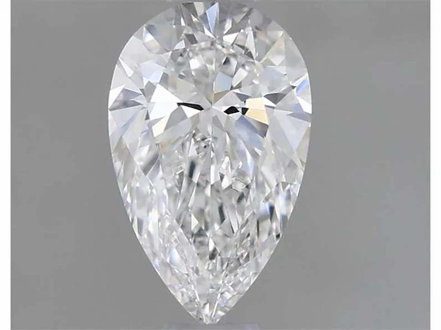 Pear diamond 3.06 ct d/vvs2 (hrd certified) - afbeelding 1 van  4