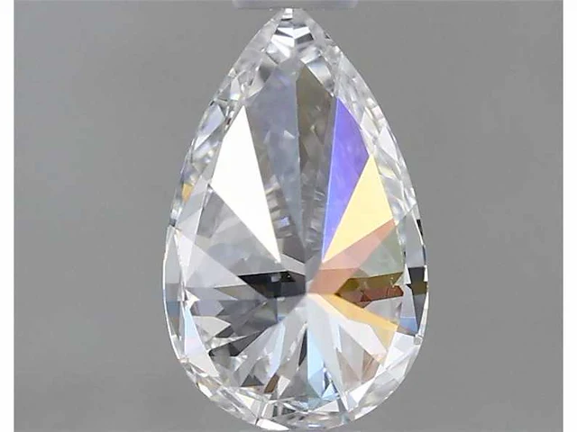 Pear diamond 3.06 ct d/vvs2 (hrd certified) - afbeelding 2 van  4