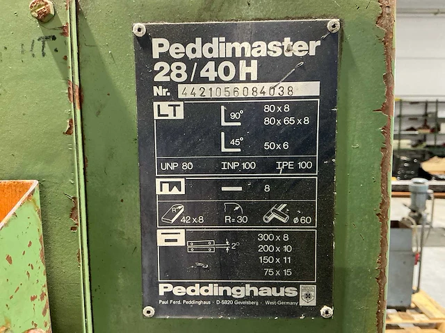 Peddinghaus 28/40h pons- en knipmachine - afbeelding 2 van  12