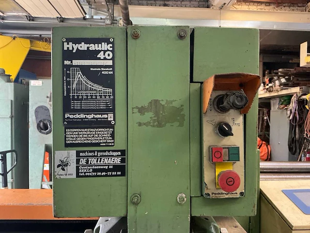 Peddinghaus hydraulic 40 ponsmachine - afbeelding 10 van  12
