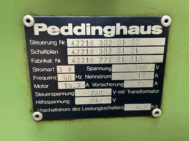 Peddinghaus hydraulic 800 ponsmachine - afbeelding 3 van  11
