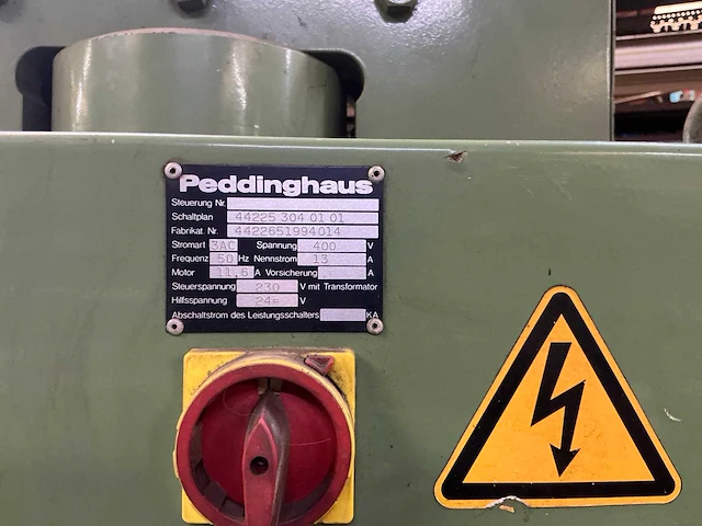 Peddinghaus peddimax 601 pons- en knipmachine - afbeelding 12 van  12