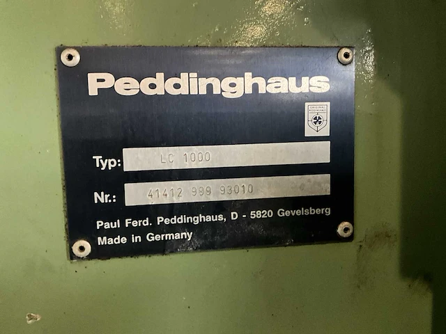 Peddinghaus tdk100be cnc bewerkingscentrum - afbeelding 29 van  35