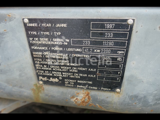 Pel-job eb706 rupsgraafmachine - afbeelding 9 van  15