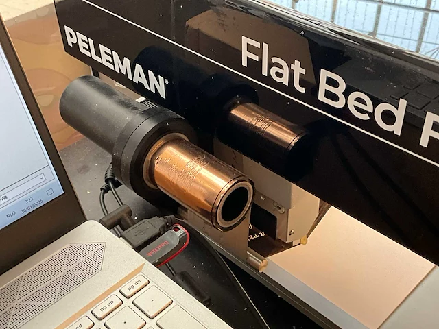 Peleman flatbed foil printer + hp laptop incl. software - afbeelding 6 van  9