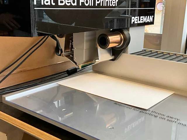 Peleman flatbed foil printer + hp laptop incl. software - afbeelding 8 van  9