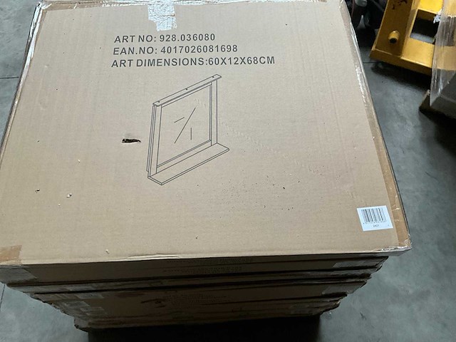 Pelipal jasper houten spiegel met plank (10x) - afbeelding 3 van  3