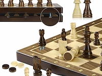 Peradix 2-in-1 schaak/damspel - afbeelding 1 van  5