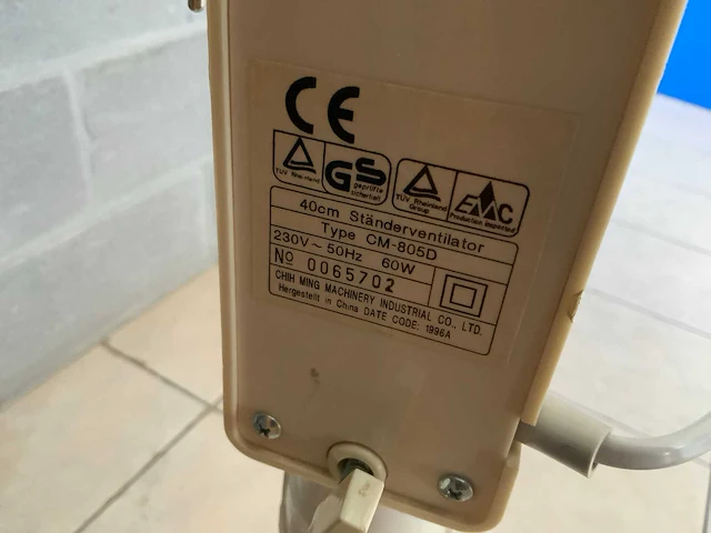 Perel - cm-805 d - ventilator - afbeelding 4 van  4