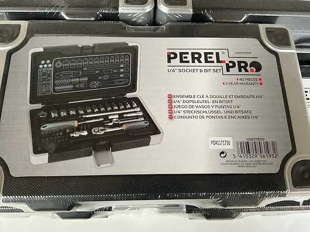 Perel 1/4” dopsleutel en bitset (7x) - afbeelding 2 van  3