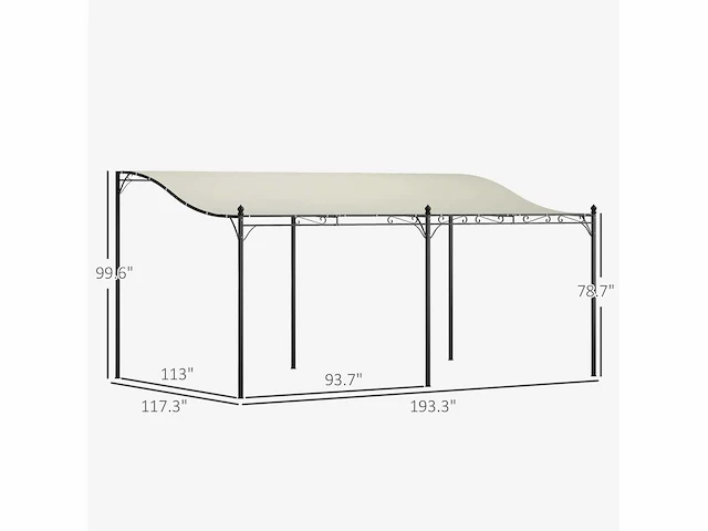 Pergola voor buitenmuur - afbeelding 7 van  12