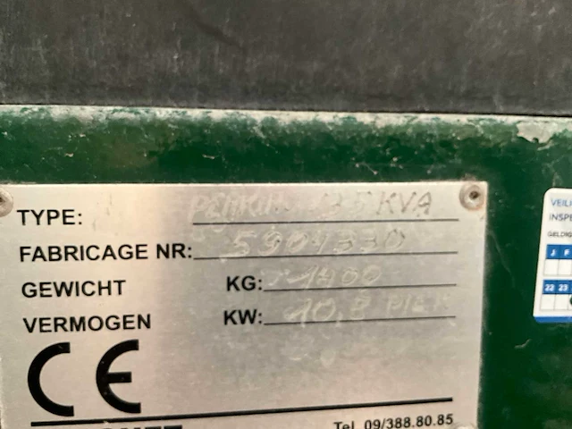 Perkins 13,5 kva stroomgenerator - afbeelding 4 van  7