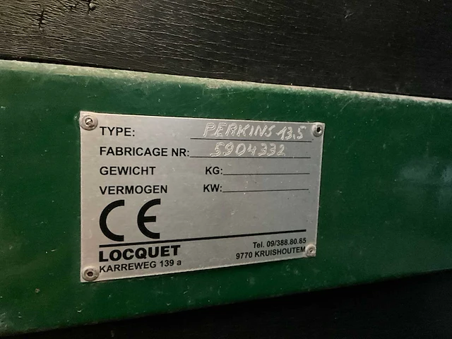 Perkins 13,5 stroomgenerator - afbeelding 12 van  12
