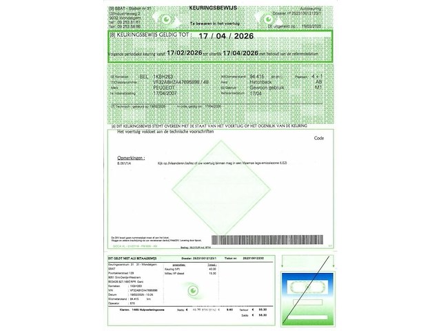 Personenwagen peugeot 206 - afbeelding 6 van  16