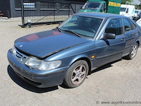 Personenwagen saab 9-3, benzine, 1985cm³, 96kw, 1e inschr 02/5/00, ys3db58j4y2031198, 233653km, co²-uitstoot ng, euro ng, kentekenbewijs i+ii, gelijkvormigheidsattest, keuring tot 02/5/23, 1sleutel