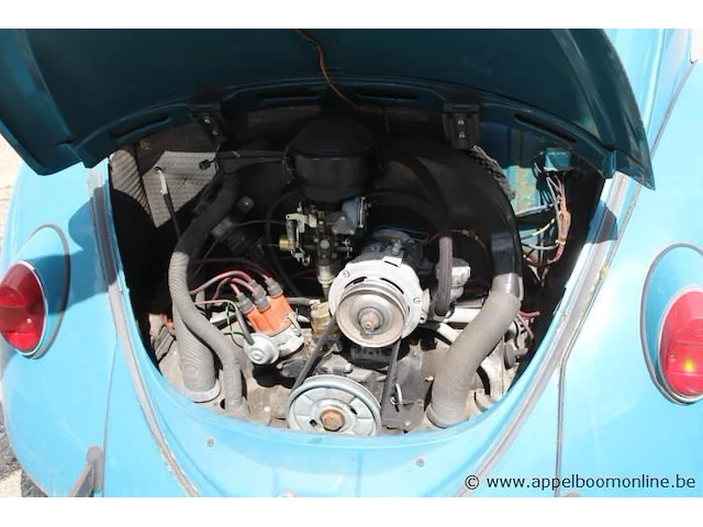 Personenwagen/oldtimer volkswagen kever kg1200, benzine,25kw, 1200cm³,1e inschr 07/4/1965, 115590614, afgelezen km: 61718, co²-uitstoot ng, euro ng,kenteken i+ii, zonder gelijkvormigheidsattest,keuring tot 29/5/23,2sleutels - afbeelding 6 van  17