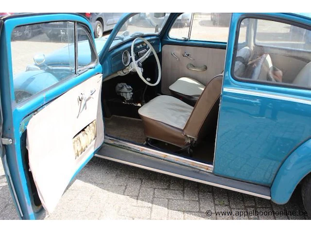 Personenwagen/oldtimer volkswagen kever kg1200, benzine,25kw, 1200cm³,1e inschr 07/4/1965, 115590614, afgelezen km: 61718, co²-uitstoot ng, euro ng,kenteken i+ii, zonder gelijkvormigheidsattest,keuring tot 29/5/23,2sleutels - afbeelding 17 van  17