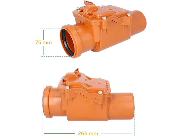 Peštan terugslagklep ø dn 75 - afbeelding 2 van  2