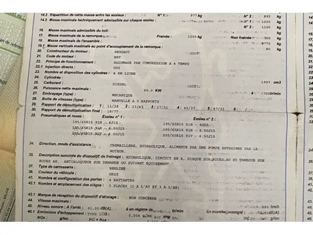 Peugeot 406 personenauto zenith hdi - afbeelding 5 van  17