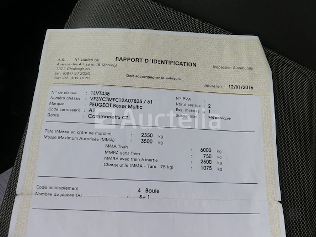 Peugeot boxer bestelwagen met dubbele cabine (2015-71.878 km) - vin vf3yctmfc12a07825 - afbeelding 24 van  34