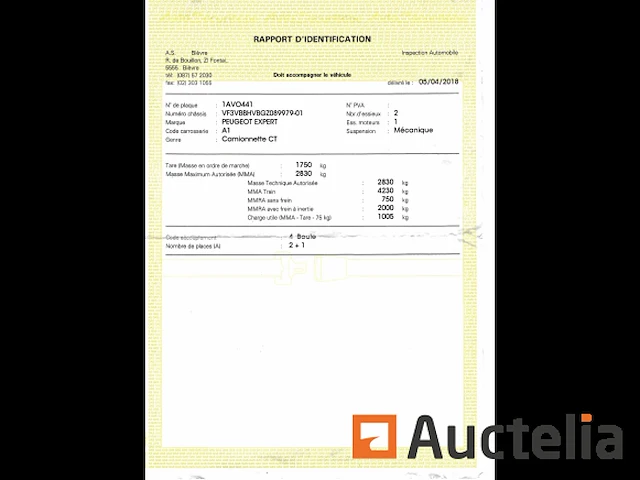 Peugeot expert bestelwagen - chassis n°vf3vbbhvbgz089979 - afbeelding 2 van  16