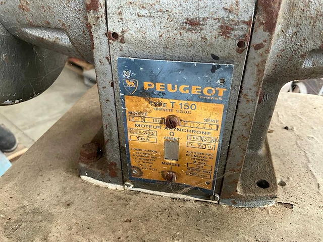 Peugeot t 150 dubbelkops slijpmolen - afbeelding 5 van  6