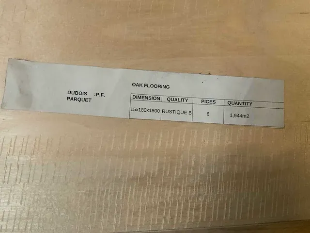 Pf duoboard 118 m² parketvloer halfmassief - afbeelding 4 van  5