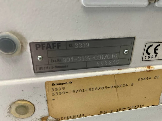 Pfaff p139s-01 naaimachine - afbeelding 8 van  8