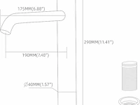 Phasat badkamerkraan (rvs) - afbeelding 4 van  4