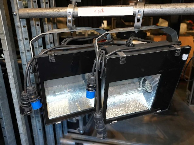 Philips - floodlight – asymmetric hqi 400 ts (set of 2 pcs) - afbeelding 1 van  1