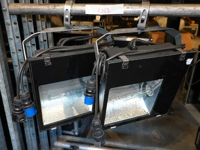 Philips - floodlight – asymmetric hqi 400 ts (set of 2 pcs) - afbeelding 1 van  1