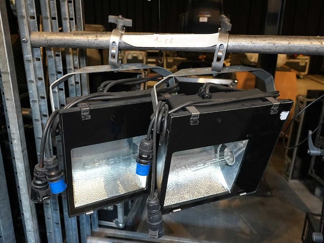 Philips - floodlight – asymmetric hqi 400 ts (set of 2 pcs) - afbeelding 1 van  1