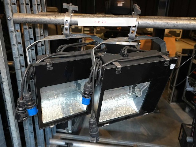 Philips - floodlight – asymmetric hqi 400 ts (set of 2 pcs) - afbeelding 1 van  1