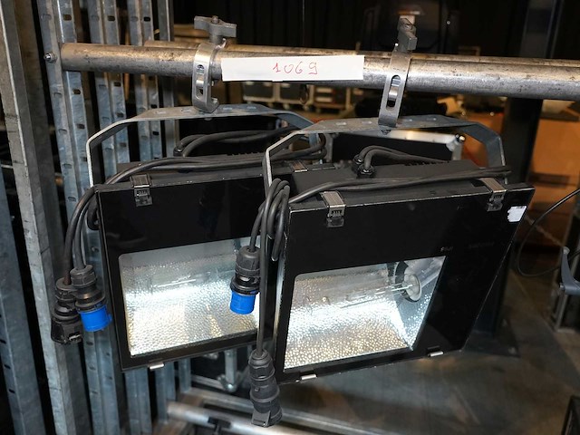 Philips - floodlight – asymmetric hqi 400 ts (set of 2 pcs) - afbeelding 1 van  1