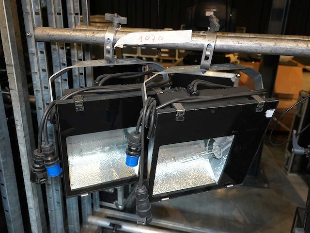 Philips - floodlight – asymmetric hqi 400 ts (set of 2 pcs) - afbeelding 1 van  1