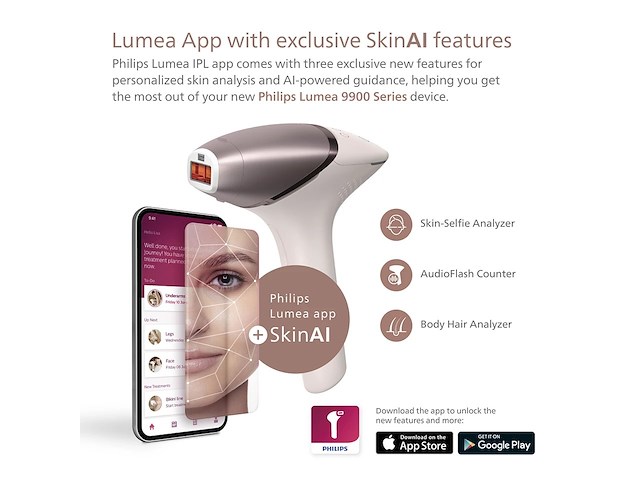 Philips - ipl - ontharingsapparaat - 9900 brp958 - afbeelding 2 van  6