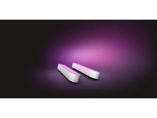 Philips - lichtbalk philips hue wit en gekleurd licht play set van 2 - afbeelding 3 van  3