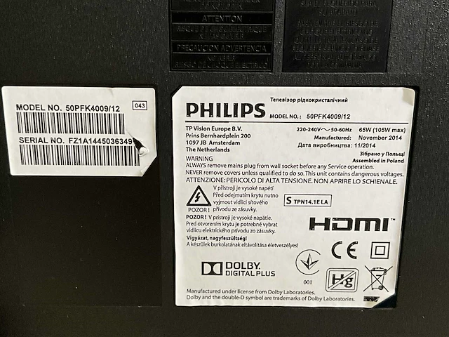 Philips 50pfk4009/12 50” televisie - afbeelding 3 van  4