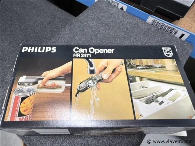 Philips blikopener hr2471 - elektrisch - 2 stuks - afbeelding 3 van  4