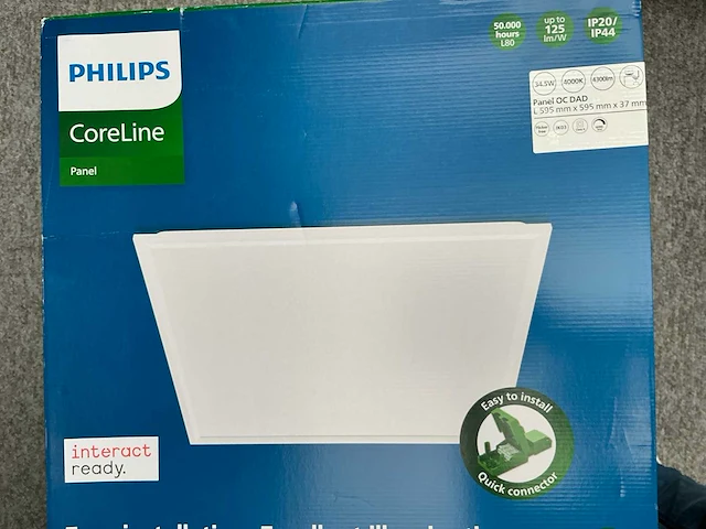 Philips coreline panel rc 132v g5 43s/840 kantoor-winkelverlichting (64x) - afbeelding 1 van  10