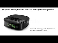 Philips digitale klok draagbare radio zwart tar3205/12