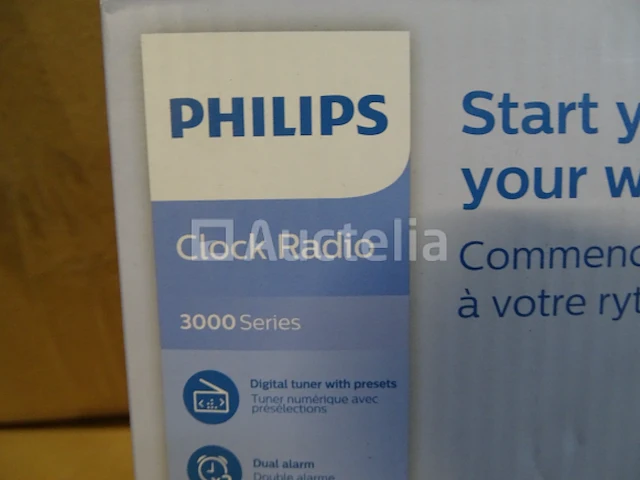 Philips digitale wekkerradio - zwart tar3205 - afbeelding 2 van  3