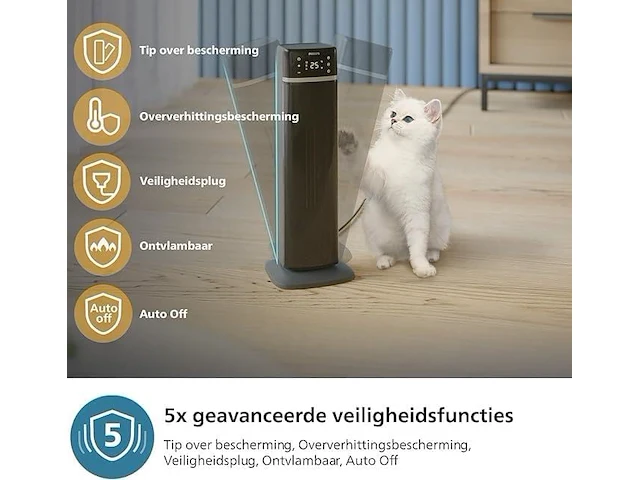 Philips keramische ventilatorkachel 5000-serie - afbeelding 2 van  6