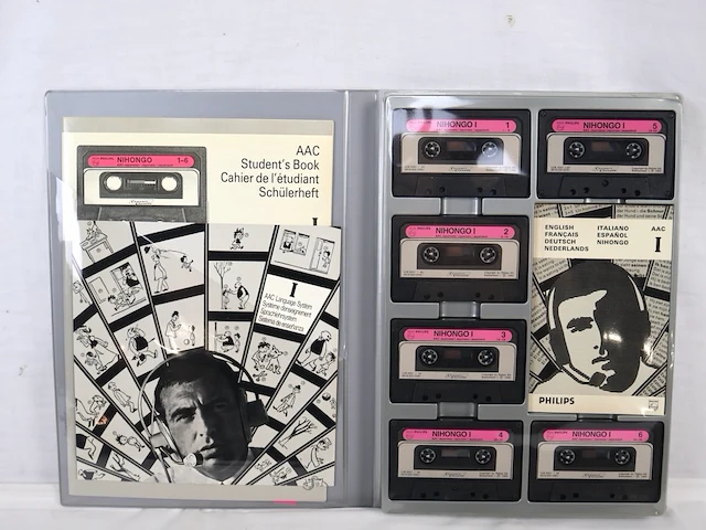 Philips language system cassettes x6 - afbeelding 1 van  3